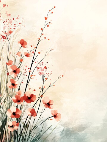 兰花水彩背景1