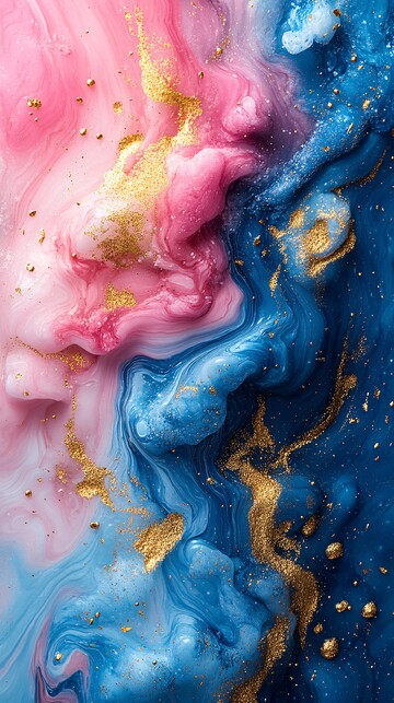 粉蓝大理石纹样1