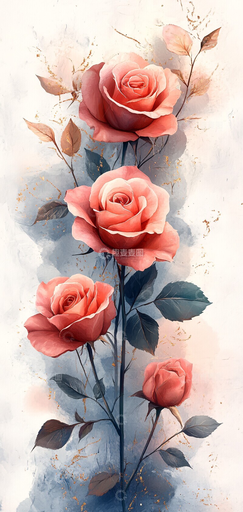 高清大图下载【趣麦麦图】白金纹饰塔罗卡片2