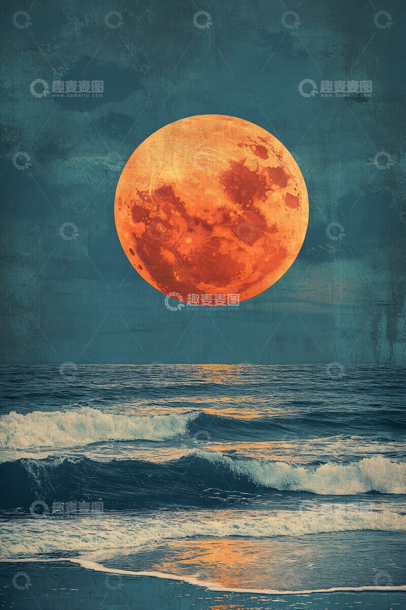 高清大图下载【趣麦麦图】海浪沙滩蓝调2