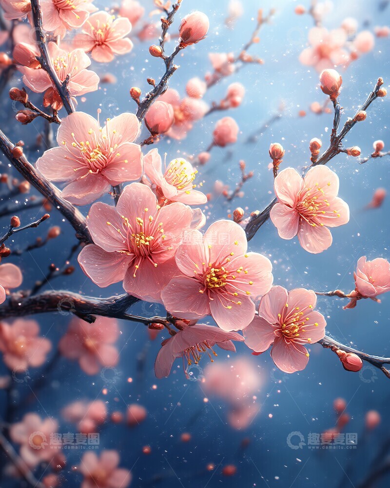 高清大图下载【趣麦麦图】梦幻蓝色背景3