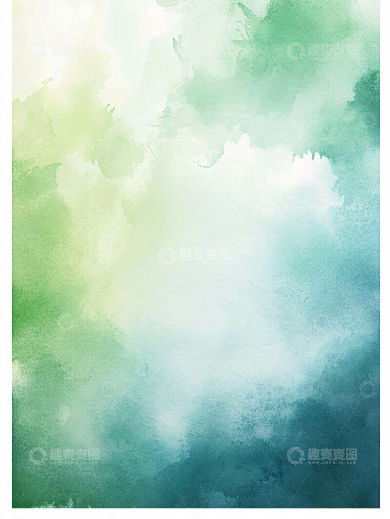 高清大图下载【趣麦麦图】水彩背景天空蓝1