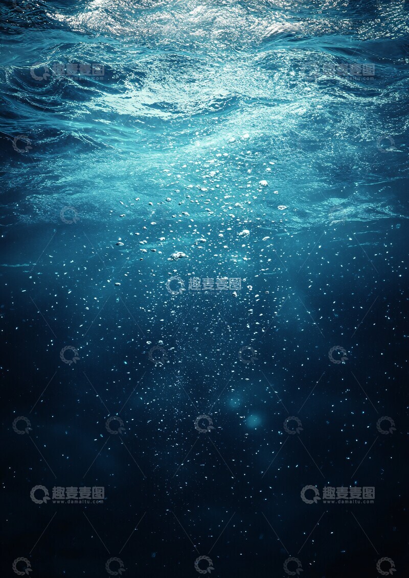 高清大图下载【趣麦麦图】海洋深度渐变1