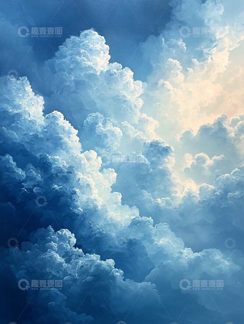 高清大图下载【趣麦麦图】雨云天空天空蓝色灰色