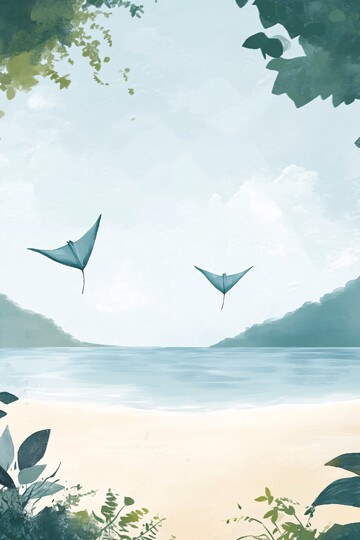 海滩与天空海滩天空海洋