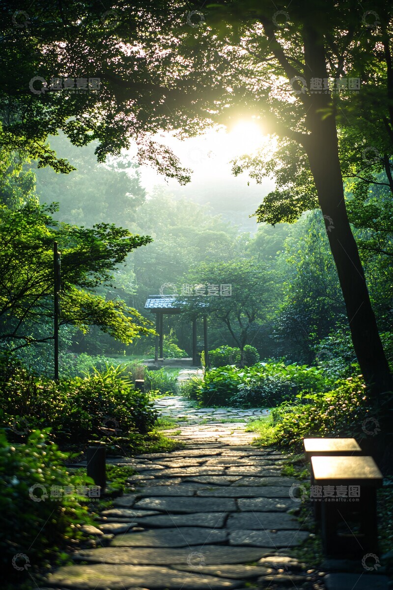 高清大图下载【趣麦麦图】绿色动态矩形1