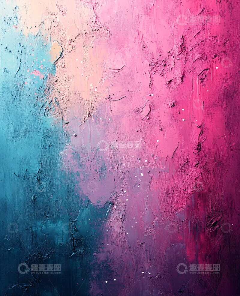 高清大图下载【趣麦麦图】粉色水彩点彩