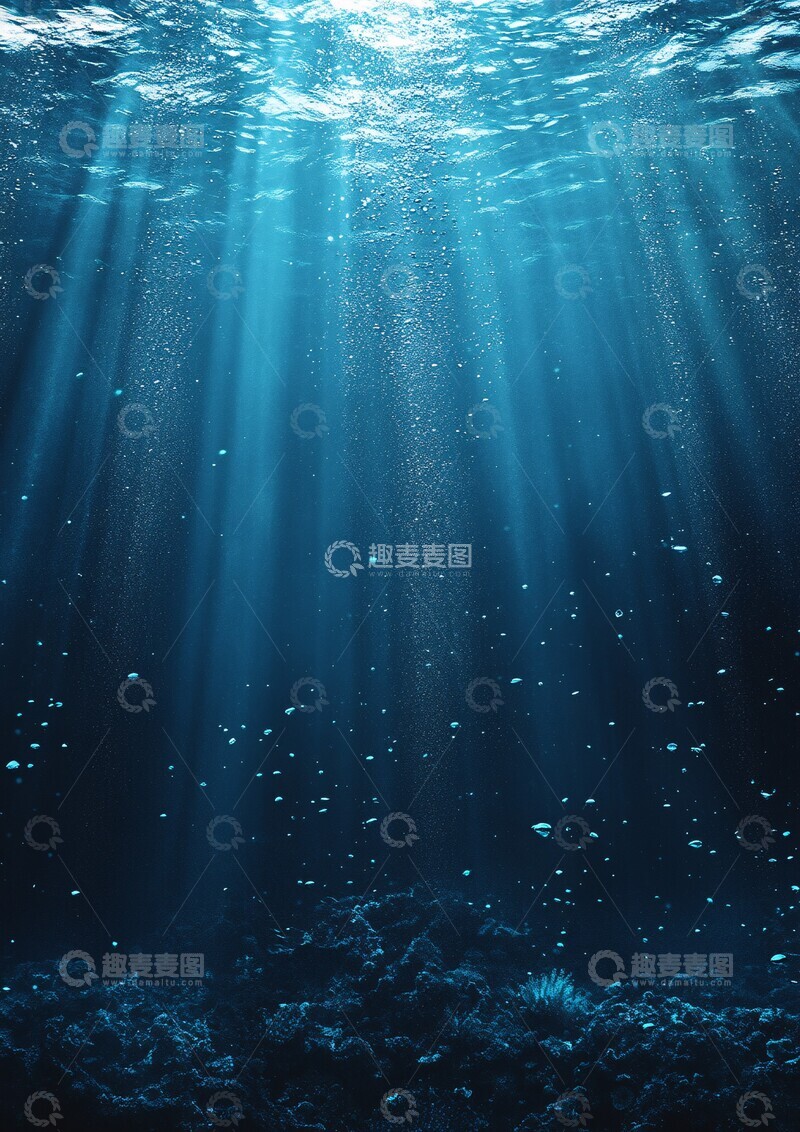 高清大图下载【趣麦麦图】海洋深度渐变