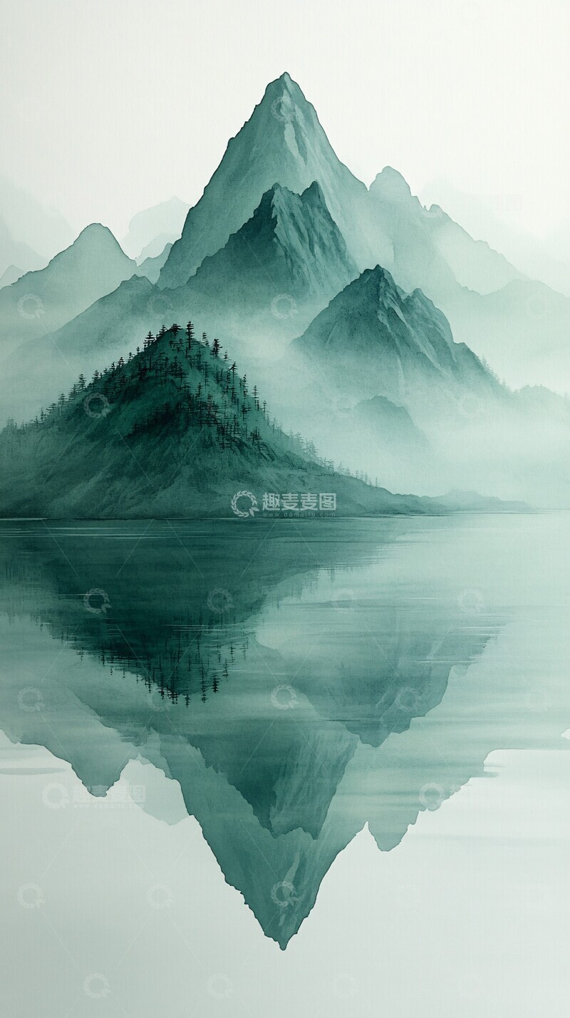 高清大图下载【趣麦麦图】小山淡影小山淡影山水2