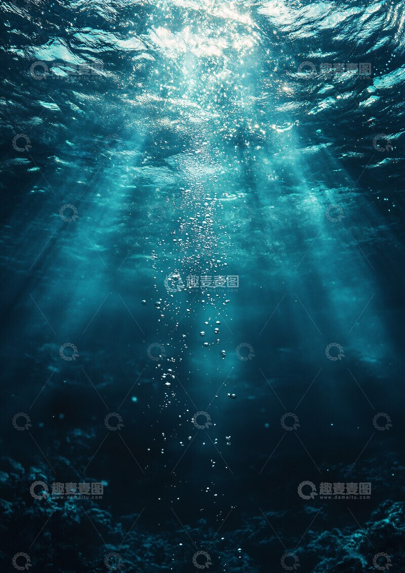 高清大图下载【趣麦麦图】海洋深度渐变2