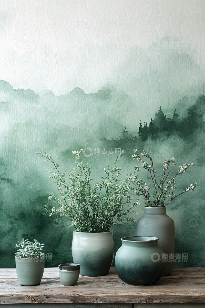 高清大图下载【趣麦麦图】海浪水彩纹理2