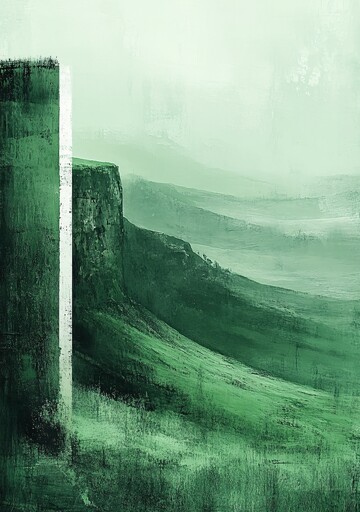 绿色雾气手机画