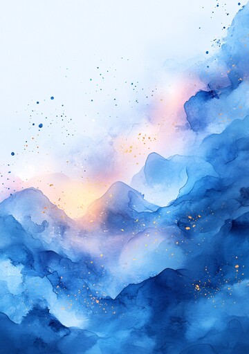 轻柔水彩背景