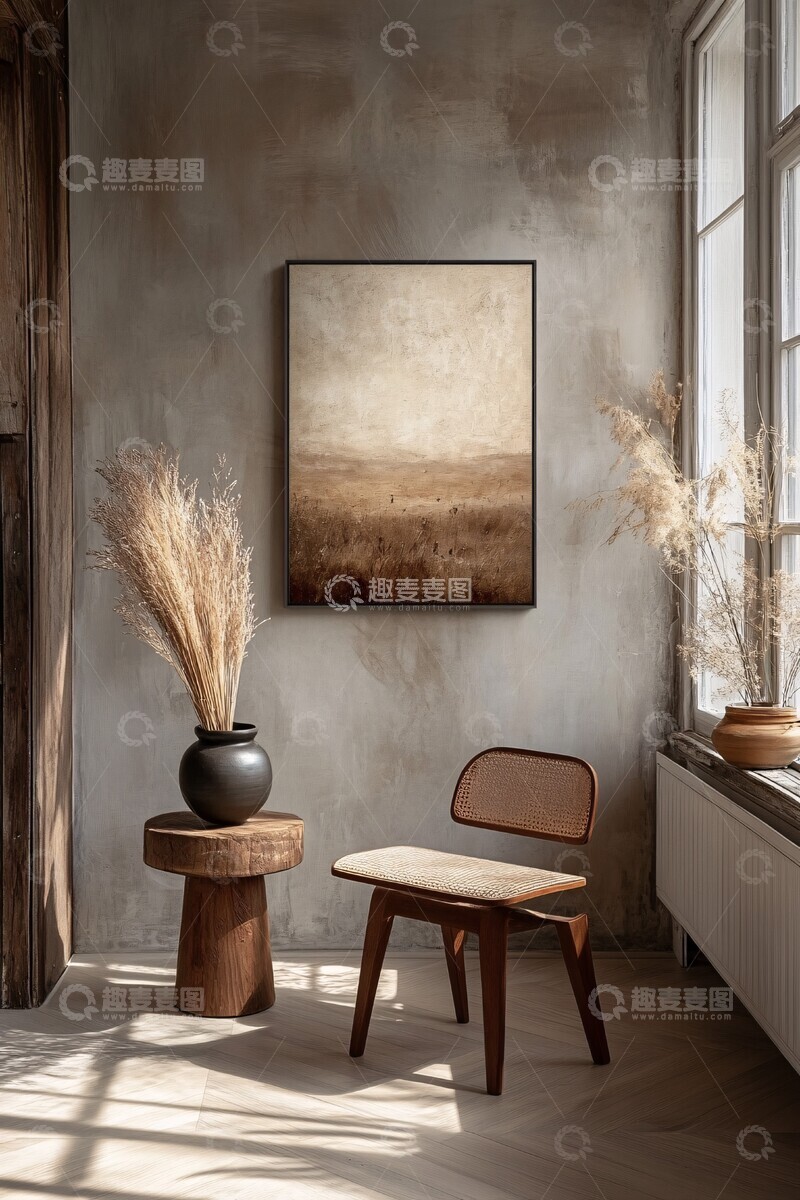 高清大图下载【趣麦麦图】中性色调抽象画2