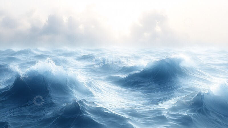 高清大图下载【趣麦麦图】水与天白空间