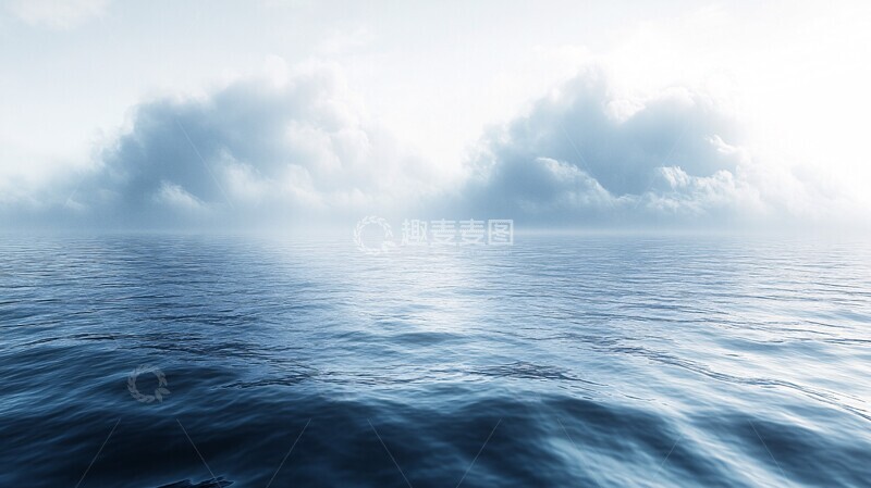 高清大图下载【趣麦麦图】水与天白空间1