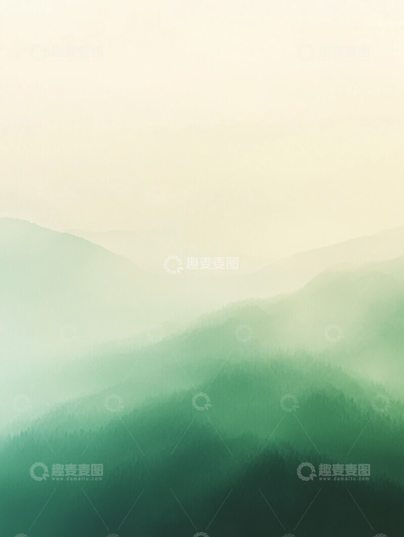 高清大图下载【趣麦麦图】绿色渐变背景6