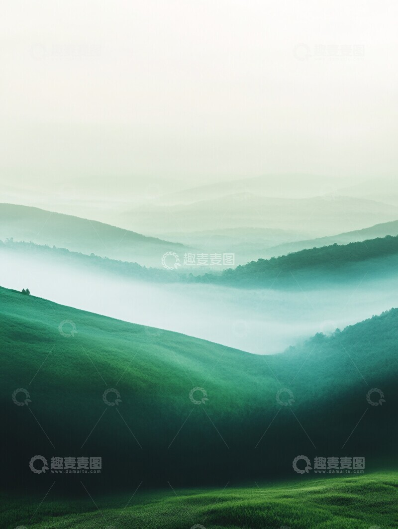 高清大图下载【趣麦麦图】绿色渐变背景3