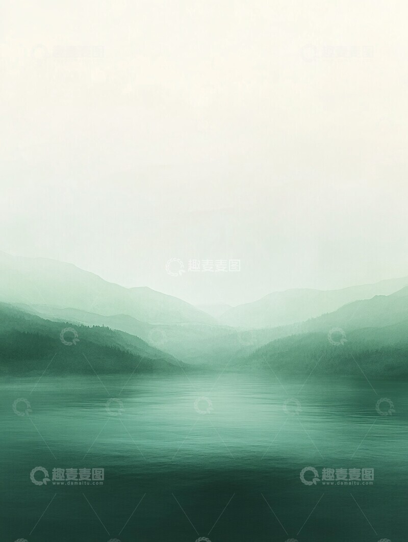 高清大图下载【趣麦麦图】绿色渐变背景2