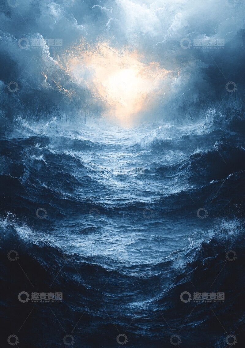 高清大图下载【趣麦麦图】深蓝海面深蓝海面抽象3
