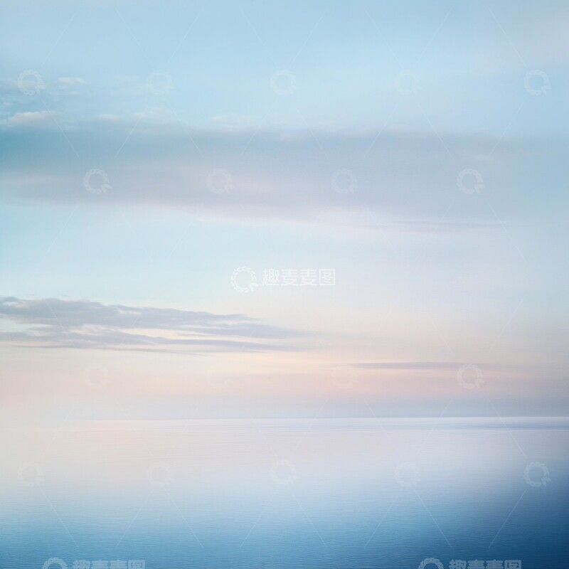 高清大图下载【趣麦麦图】蓝天白云渐变1