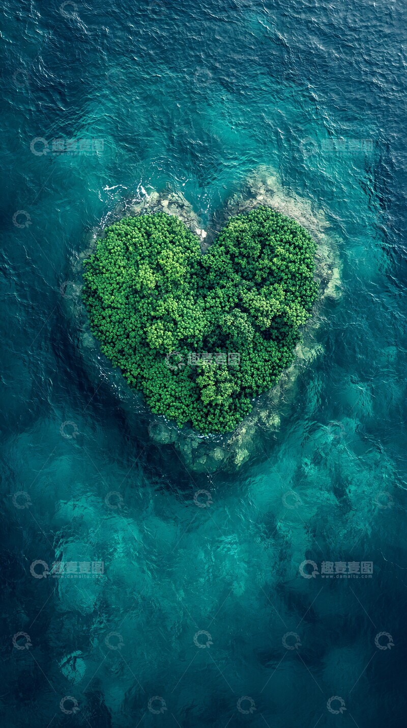 高清大图下载【趣麦麦图】蓝海绿藻绿藻纹理概念1