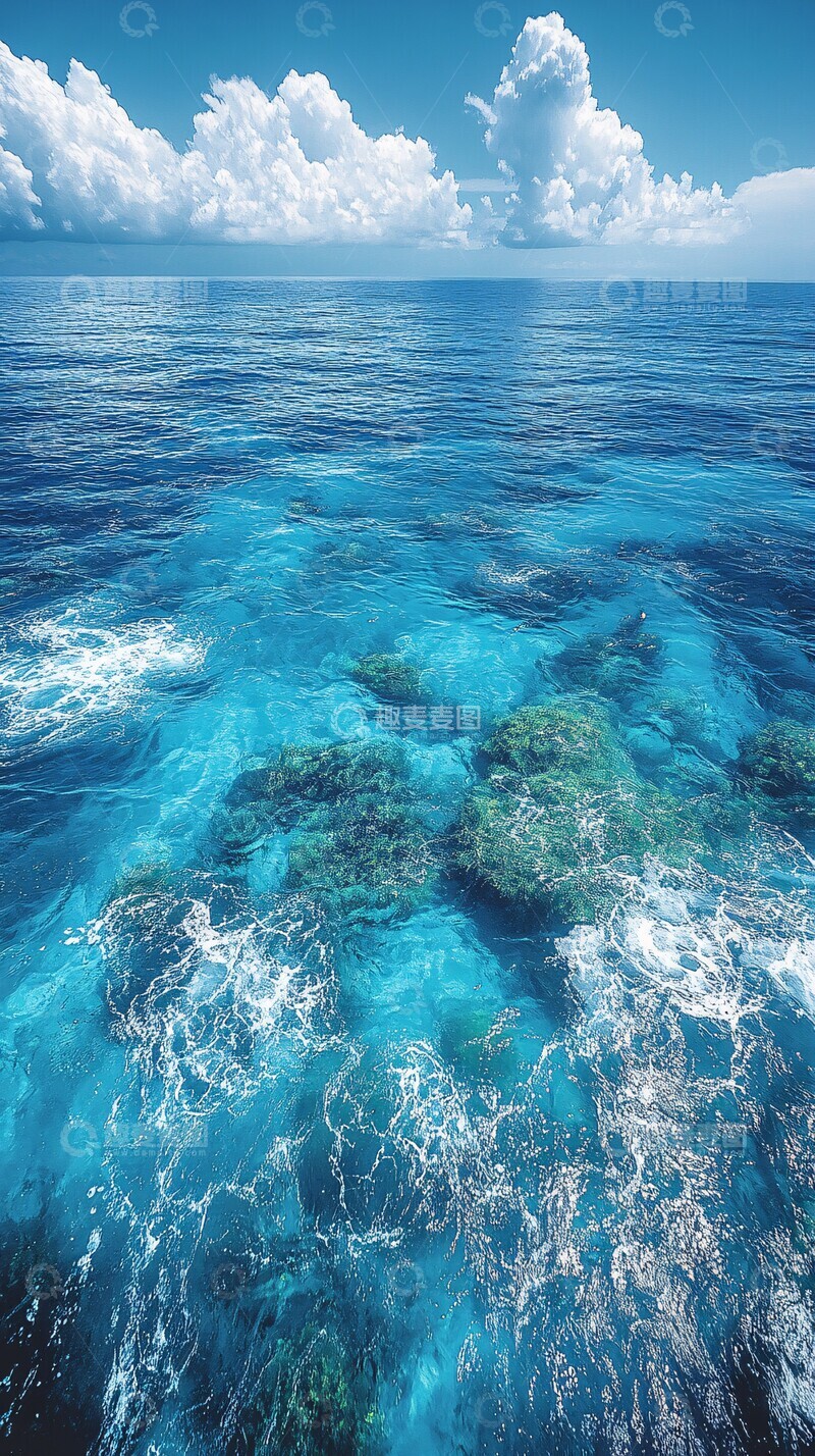 高清大图下载【趣麦麦图】蓝海绿藻绿藻纹理概念3