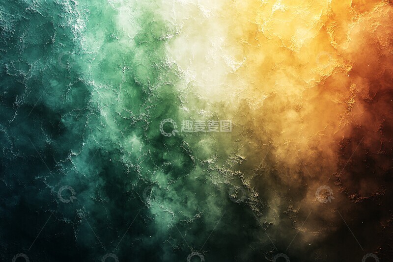 高清大图下载【趣麦麦图】棕绿白水彩背景2