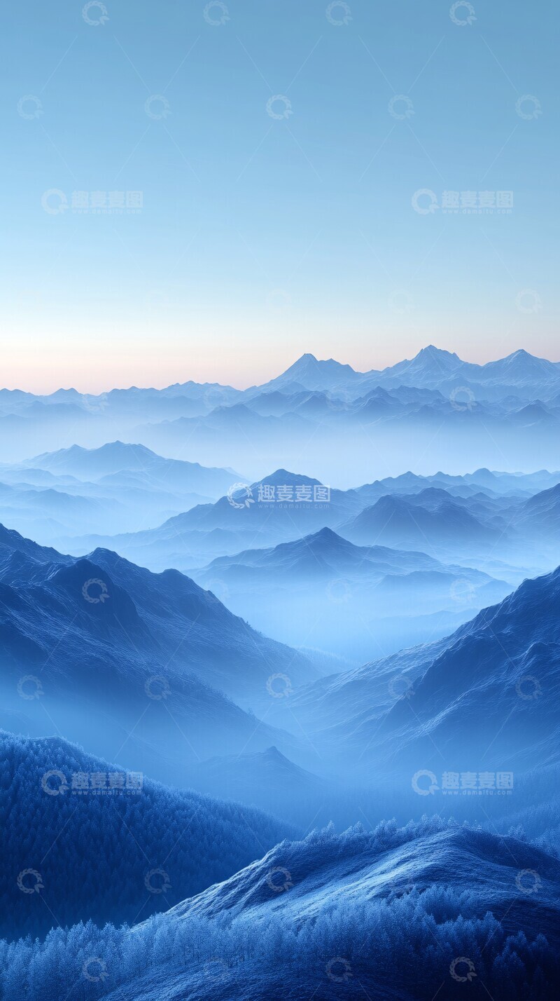 高清大图下载【趣麦麦图】蓝冰渐变纹理