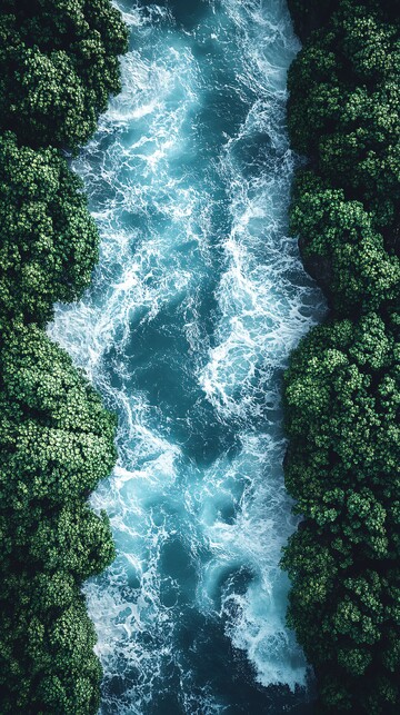 蓝海绿藻绿藻纹理概念2