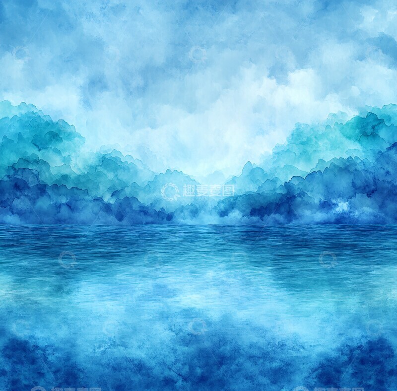 高清大图下载【趣麦麦图】海水色彩背景3