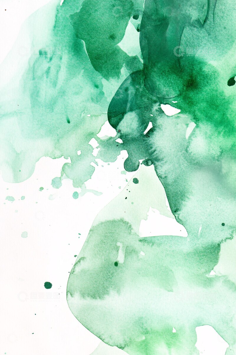 高清大图下载【趣麦麦图】翡翠水彩背景