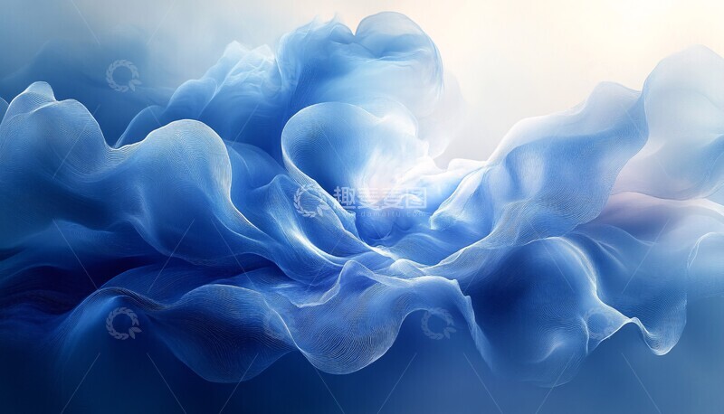 高清大图下载【趣麦麦图】模糊蓝调模糊抽象蓝调