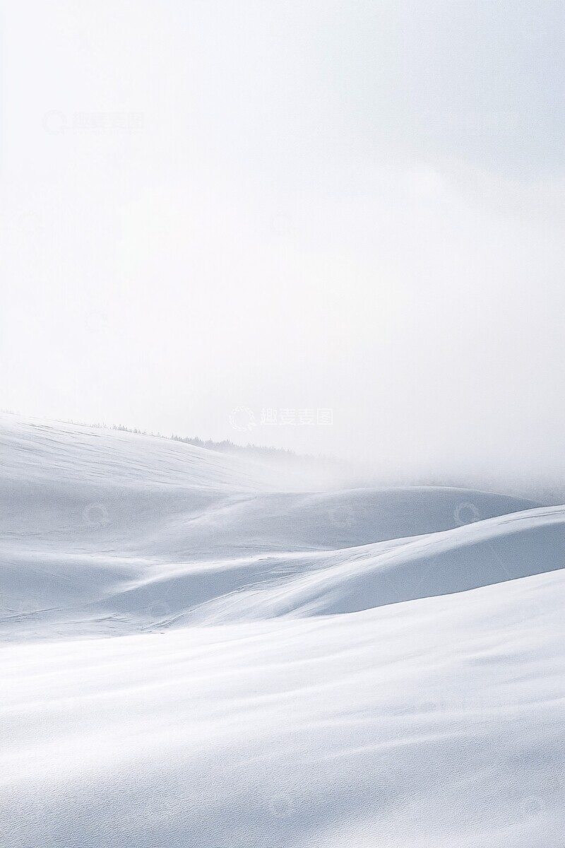 高清大图下载【趣麦麦图】雪色延绵山丘3
