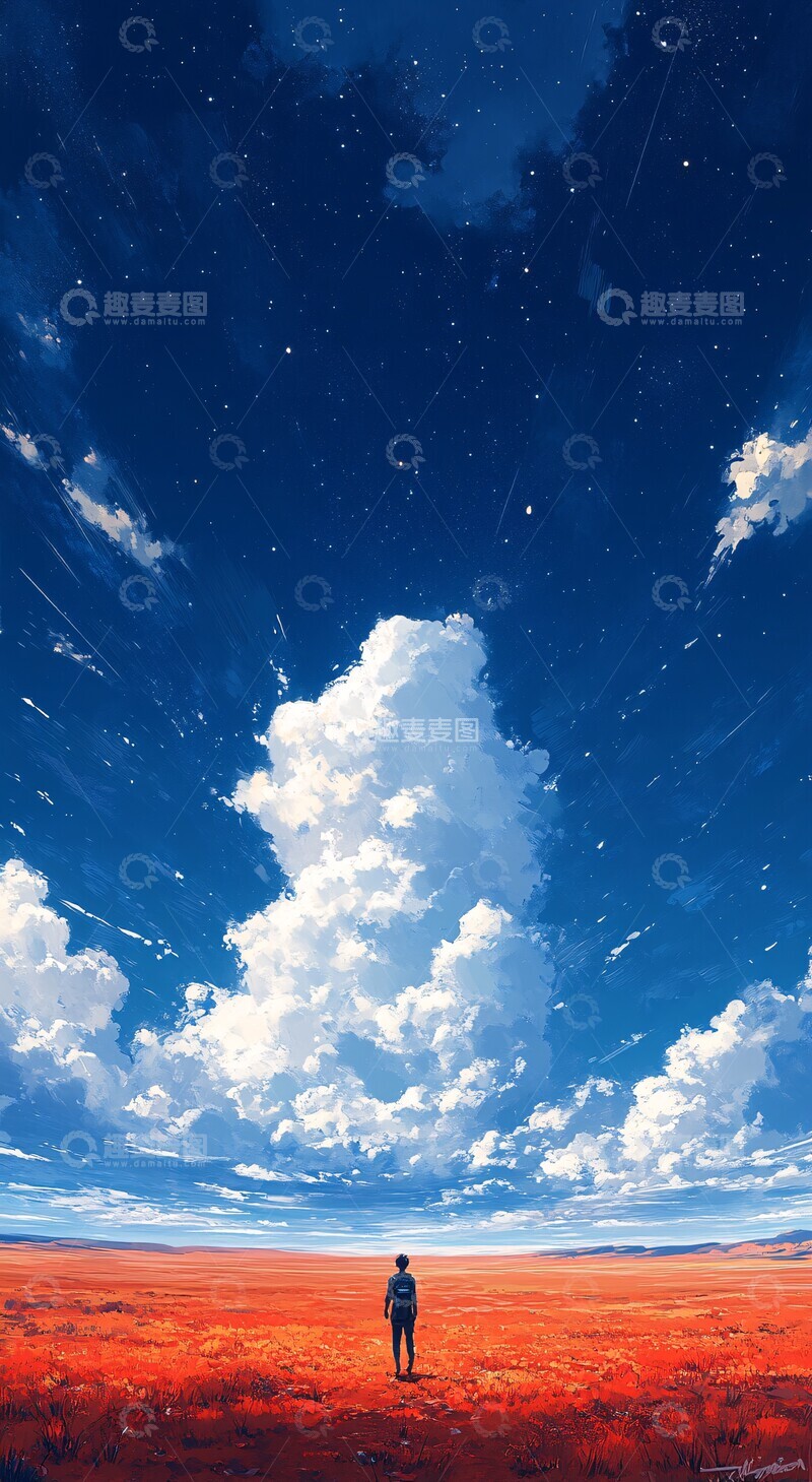 高清大图下载【趣麦麦图】自然之境自然天空简约1