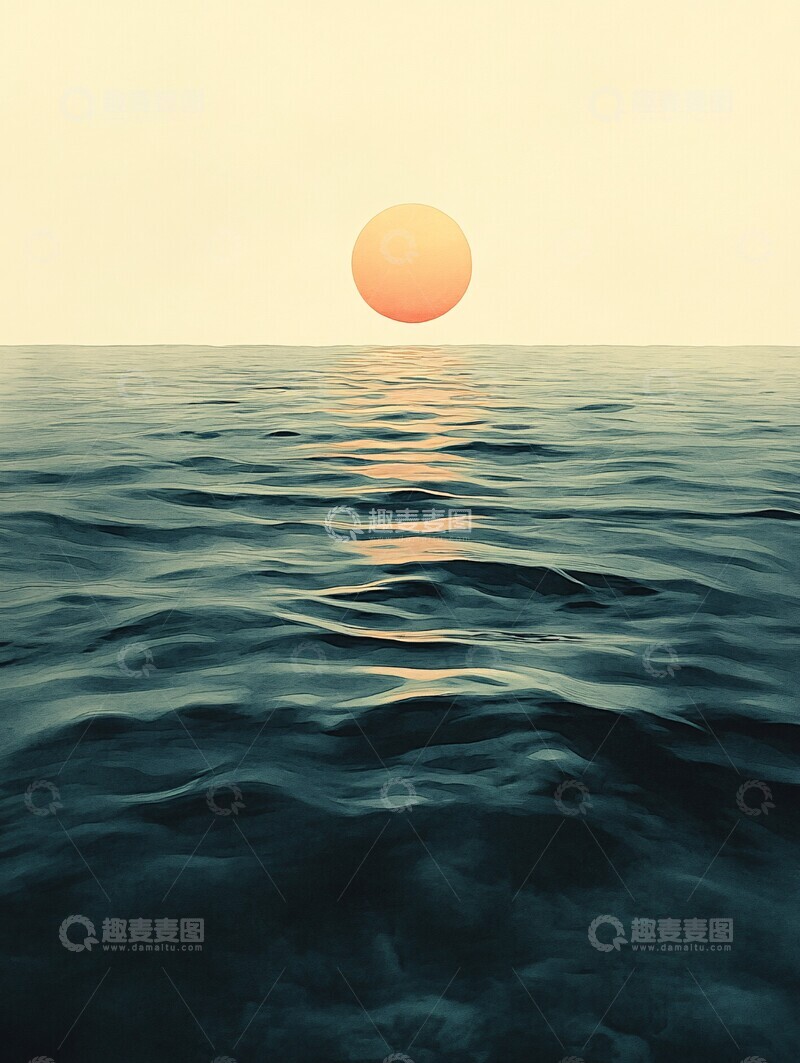 高清大图下载【趣麦麦图】水面涟漪几何图2