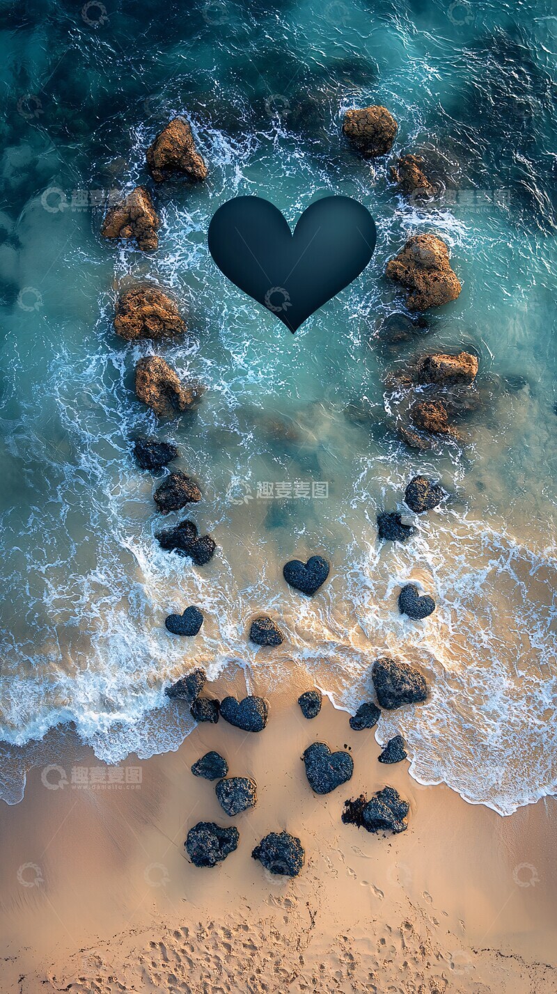 高清大图下载【趣麦麦图】海滩风格背景图3