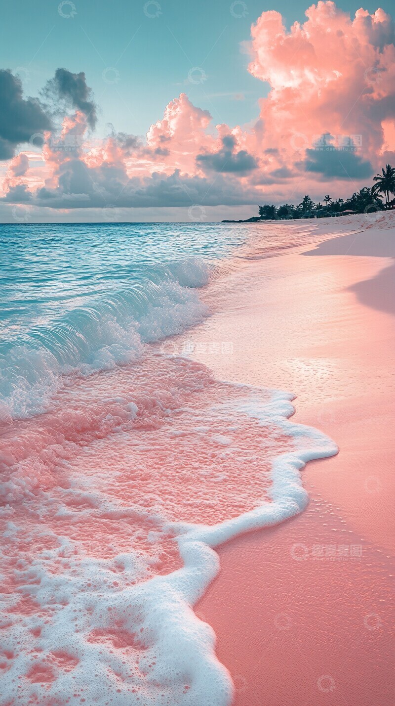 高清大图下载【趣麦麦图】海滩风格背景图2