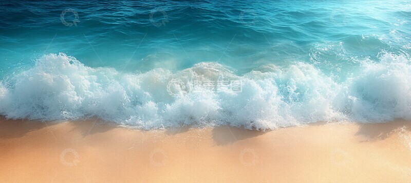 高清大图下载【趣麦麦图】沙滩水域渐变2