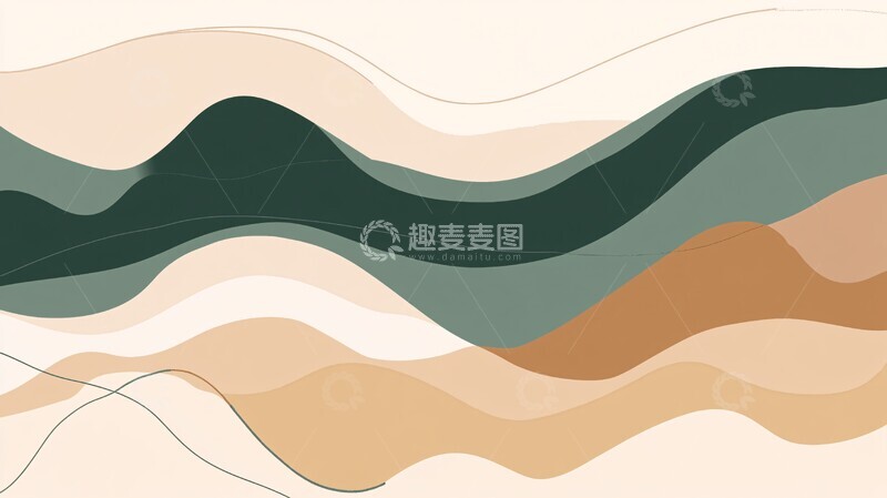 高清大图下载【趣麦麦图】山林梯田渐变1