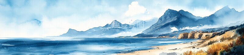 蓝天大海海岸线1