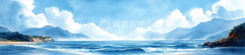 蓝天大海海岸线3