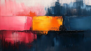 灰调轻触现代艺术绘画1