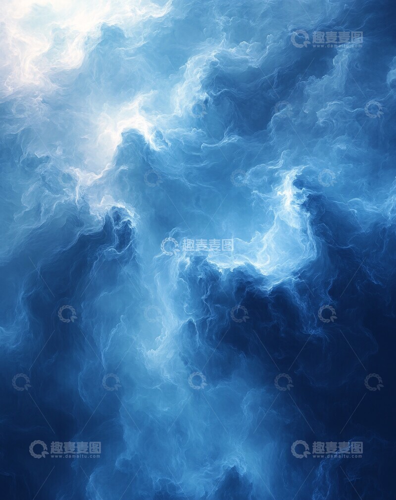 高清大图下载【趣麦麦图】清透云纹渐变3