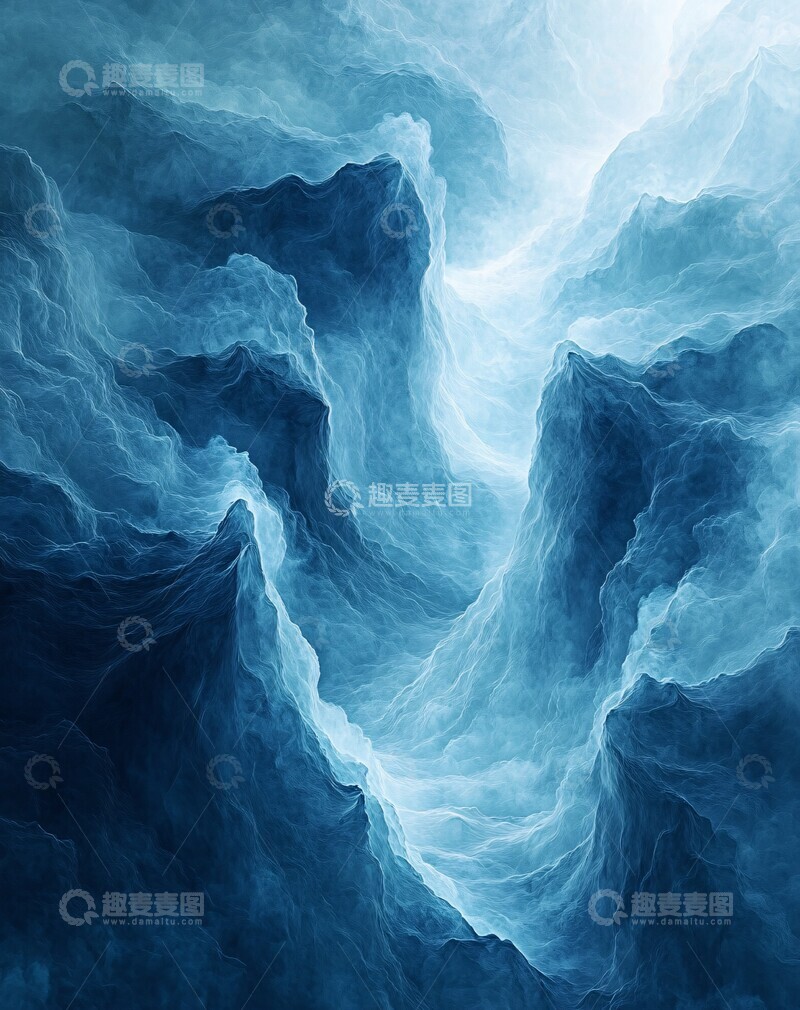 高清大图下载【趣麦麦图】清透云纹渐变