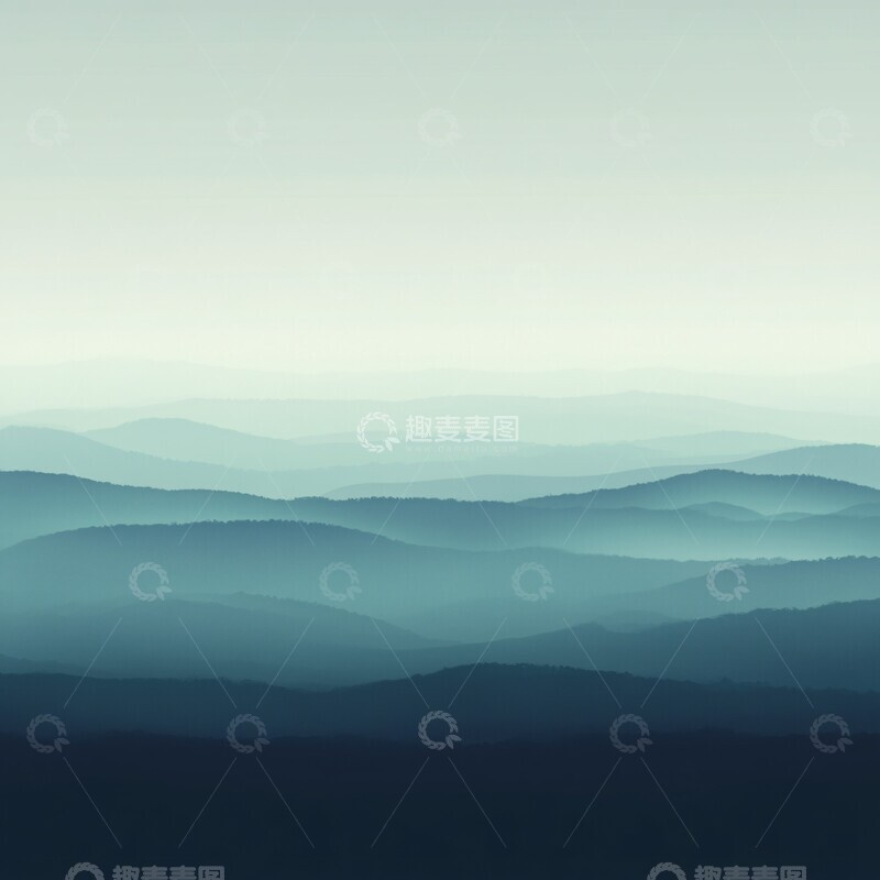 高清大图下载【趣麦麦图】灰蓝绿白渐变3
