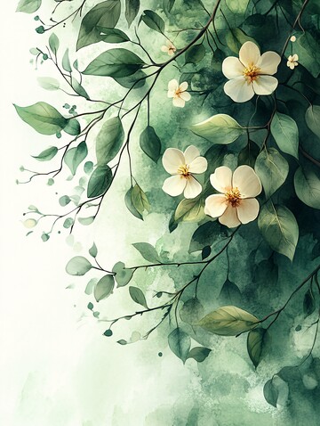 春日花语春日花语水彩1