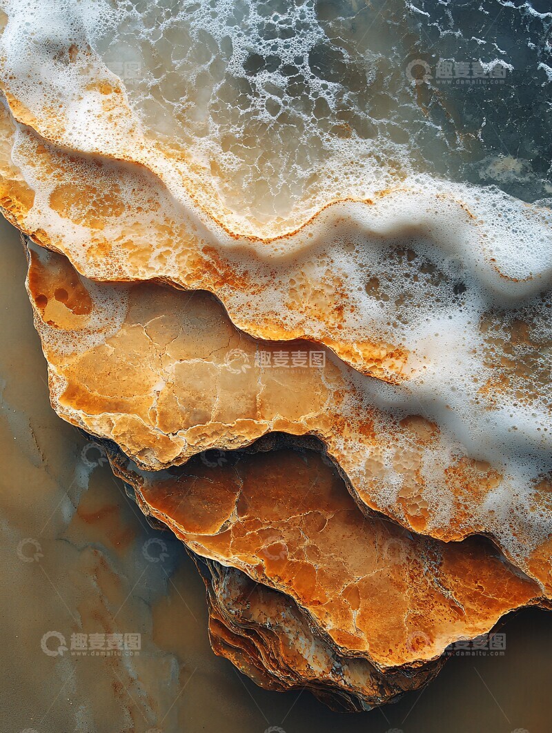 高清大图下载【趣麦麦图】沙纹与云影纹理影子石头3