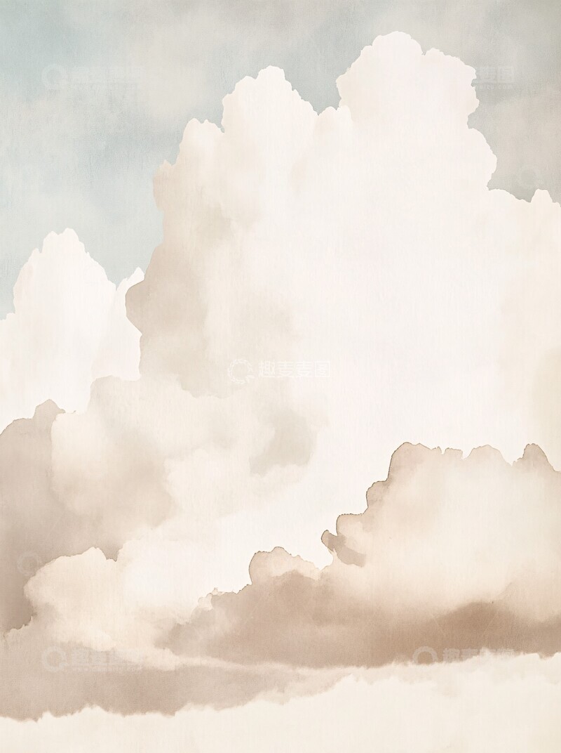 高清大图下载【趣麦麦图】云彩与天空云彩天空水彩2