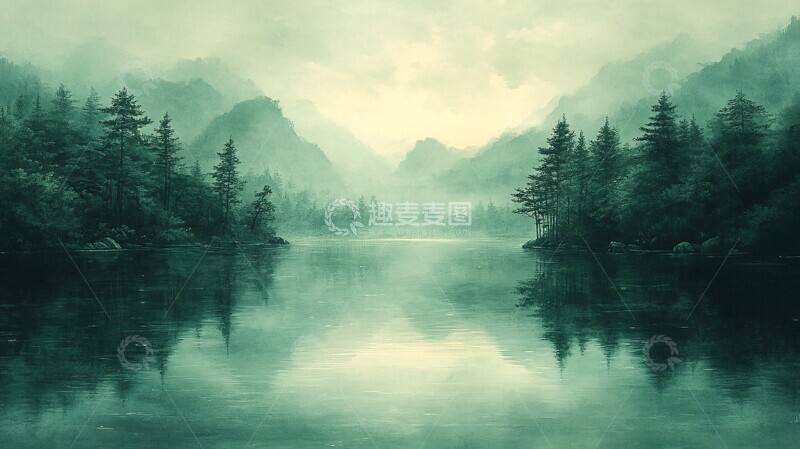 高清大图下载【趣麦麦图】齐白石墨笔山水